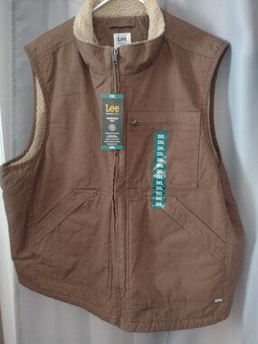 Mens Lee premium select workwear vest 3xl nwt
